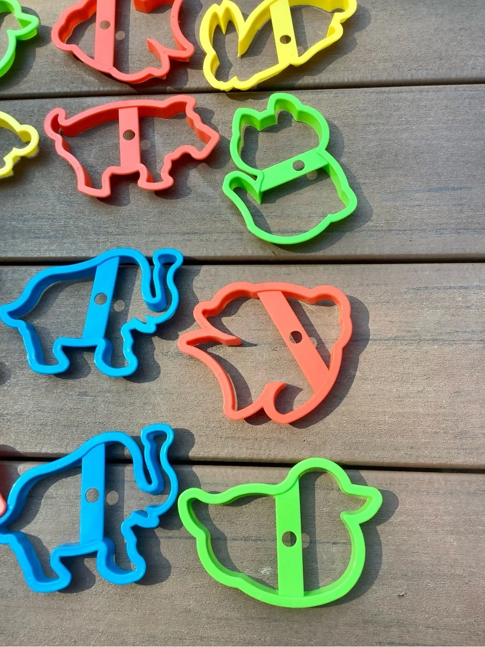 Colorful Plastic Animal Cookie Cutter Set - Multicolor